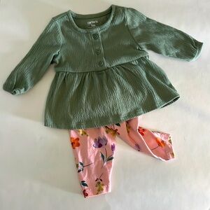 Peplum Shirt and Leggings